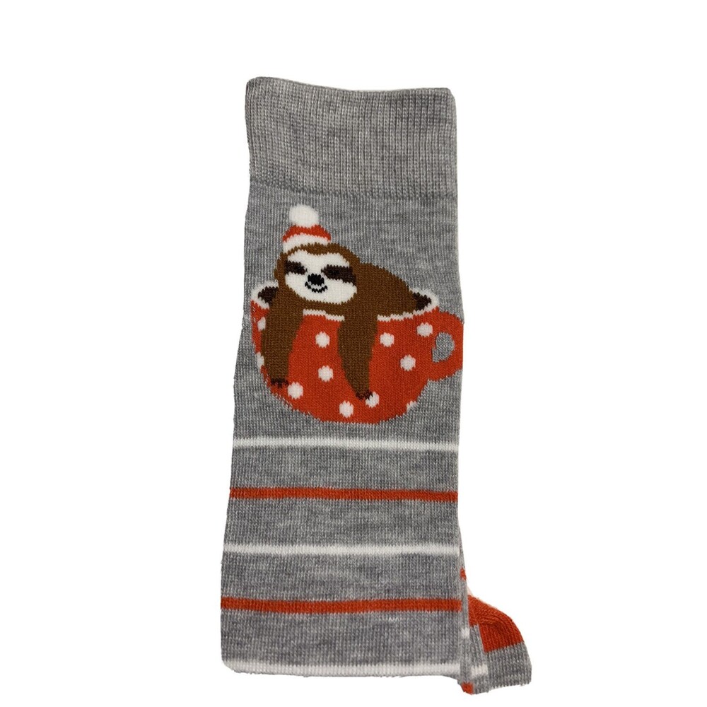 Women's Sloth Knee High Socks - Xhilaration; Heather Gray 4-10